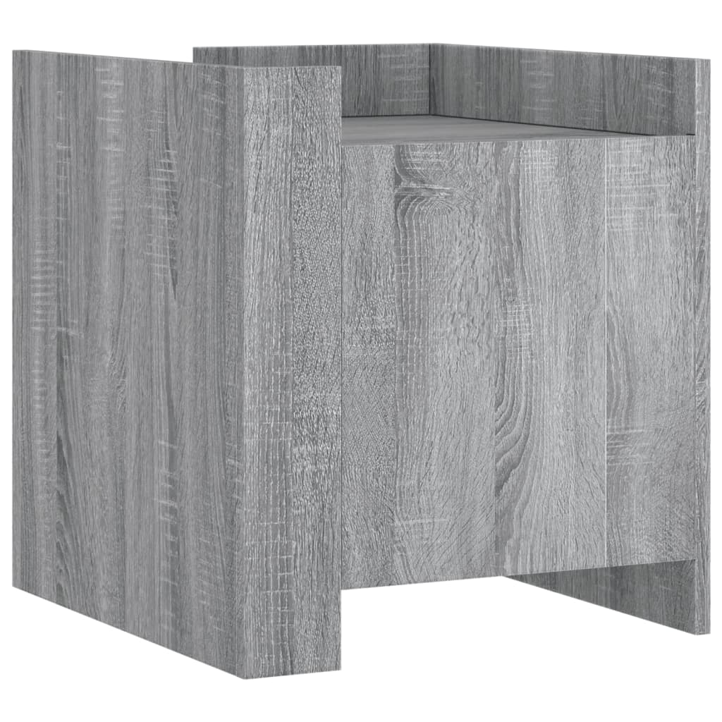 vidaXL Κομοδίνο Sonoma Γκρι 45x50x50 εκ. από Επεξεργασμένο Ξύλο