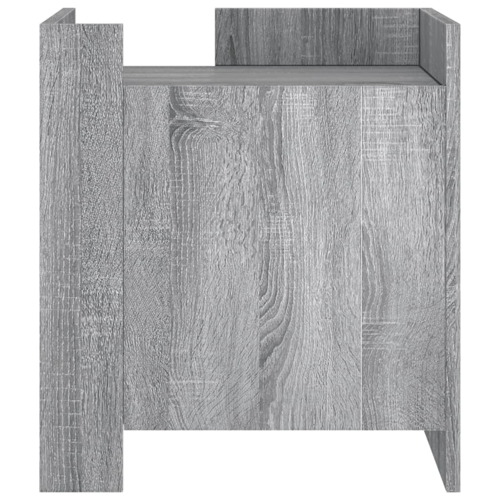 vidaXL Κομοδίνο Sonoma Γκρι 45x50x50 εκ. από Επεξεργασμένο Ξύλο