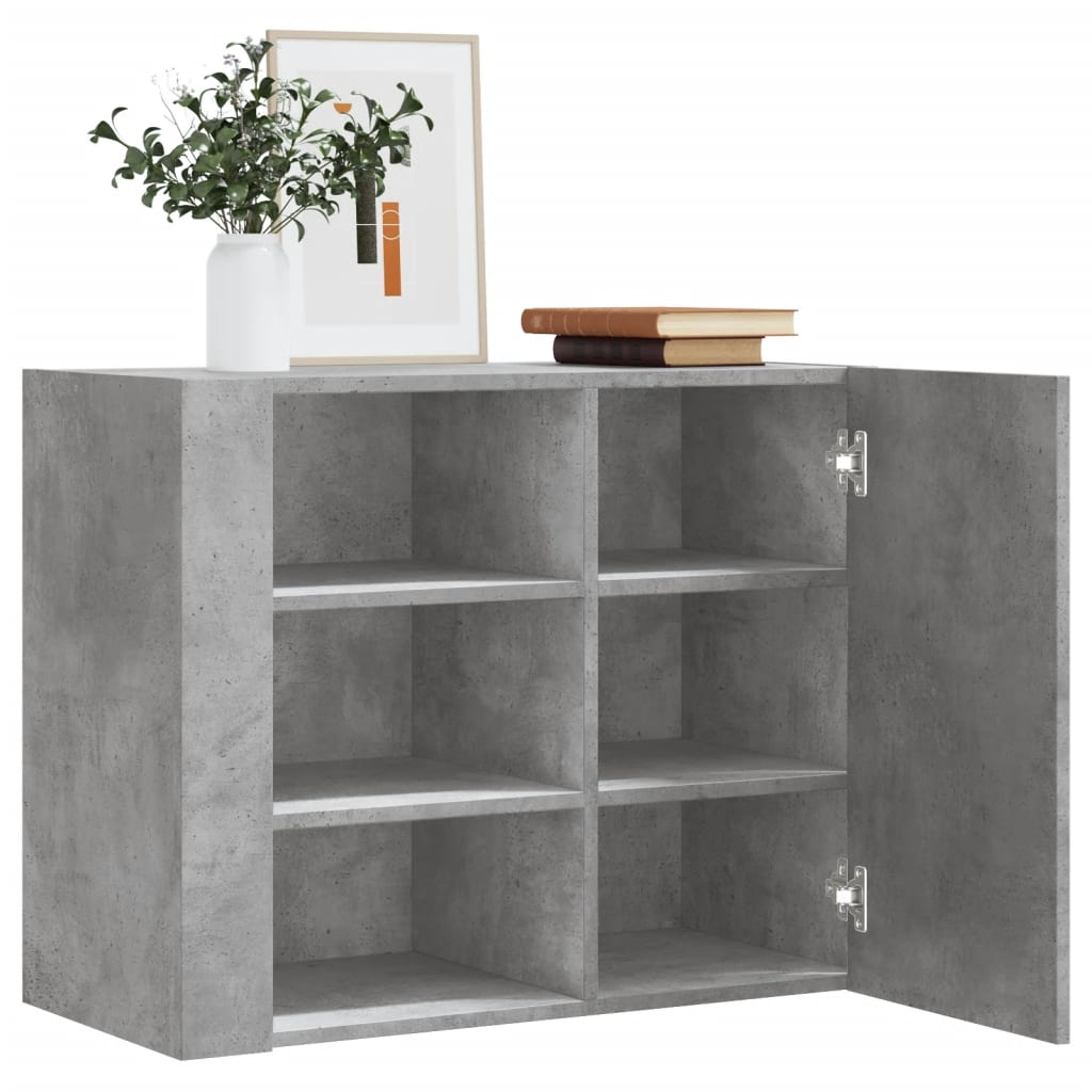 vidaXL Ντουλάπι Τοίχου Γκρι Σκυρ. 75x35x60 εκ. Επεξεργασμένο Ξύλο