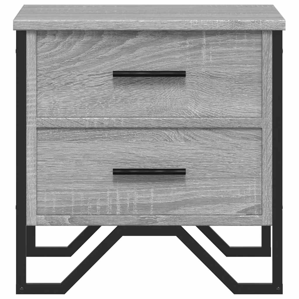 vidaXL Κομοδίνο Γκρι Sonoma 40x41x40 εκ. από Επεξεργασμένο Ξύλο