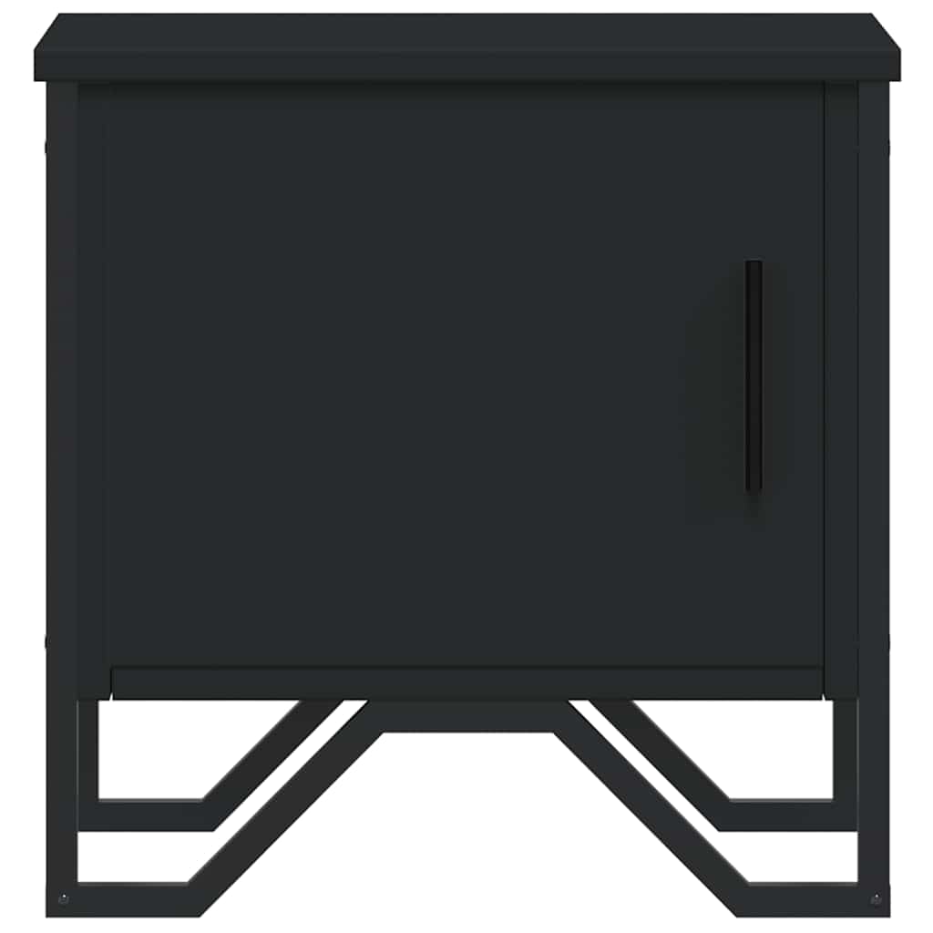 vidaXL Κομοδίνο Μαύρο 40 x 30 x 40 εκ. από Επεξεργασμένο Ξύλο
