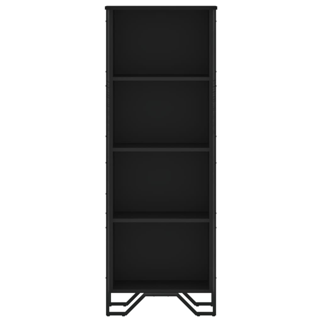 vidaXL Βιβλιοθήκη Μαύρη 50x31x137,5 εκ. από Επεξεργασμένο Ξύλο