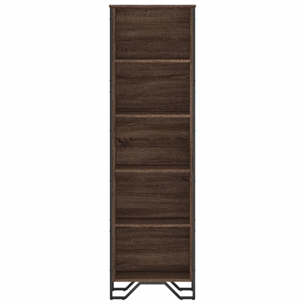 vidaXL Βιβλιοθήκη Καφέ Δρυς 50x31x169 εκ. από Επεξεργασμένο Ξύλο
