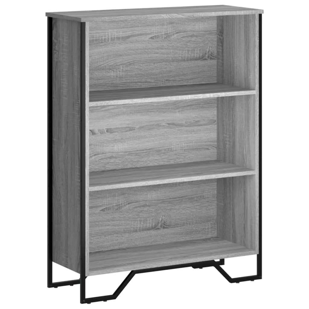vidaXL Βιβλιοθήκη Γκρι Sonoma 80x31x106 εκ. από Επεξεργ. Ξύλο