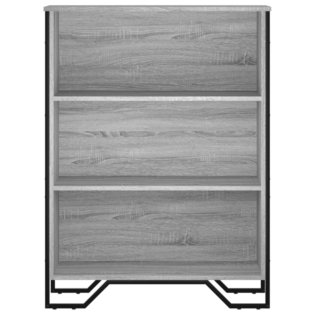 vidaXL Βιβλιοθήκη Γκρι Sonoma 80x31x106 εκ. από Επεξεργ. Ξύλο
