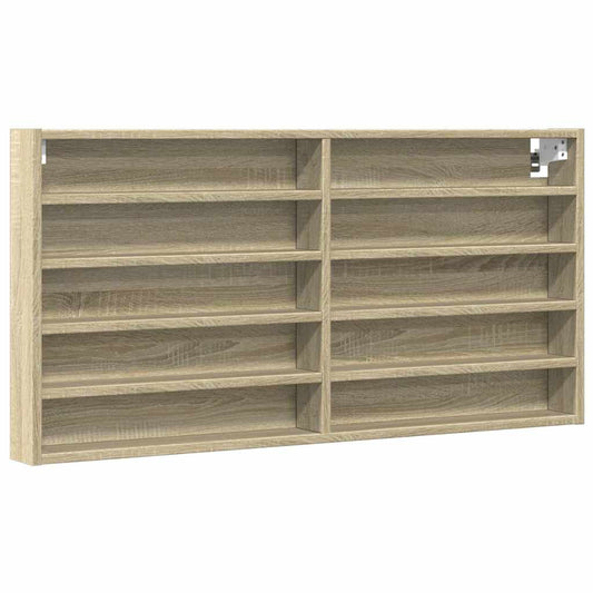 vidaXL Βιτρίνα Χρώμα Sonoma Δρυς 100x8,5x50 εκ. από Επεξεργασμένο Ξύλο