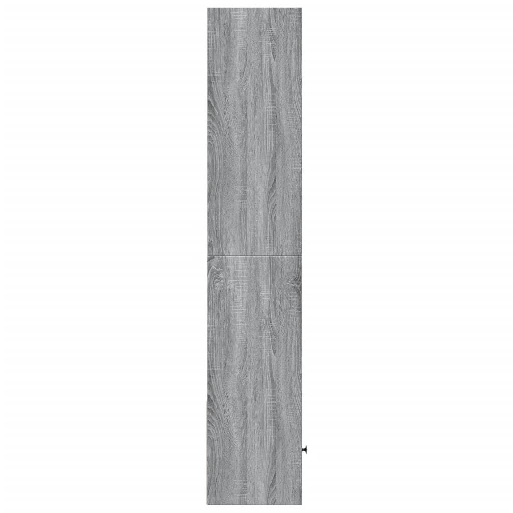 vidaXL Βιβλιοθήκη Γκρι Sonoma 40x36x189 εκ. από Επεξεργ. Ξύλο