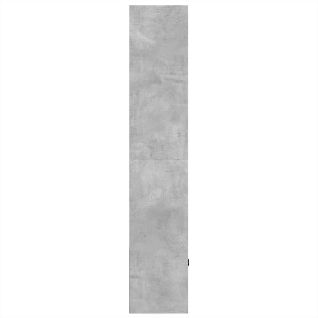 vidaXL Βιβλιοθήκη Γκρι Σκυροδέματος 70x36x189 εκ. Επεξεργ. Ξύλο