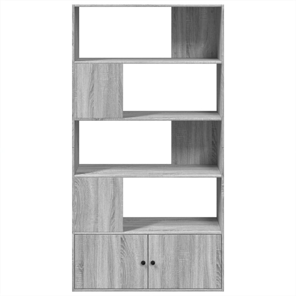 vidaXL Βιβλιοθήκη Γκρι Sonoma 100x36x189 εκ. από Επεξεργ. Ξύλο