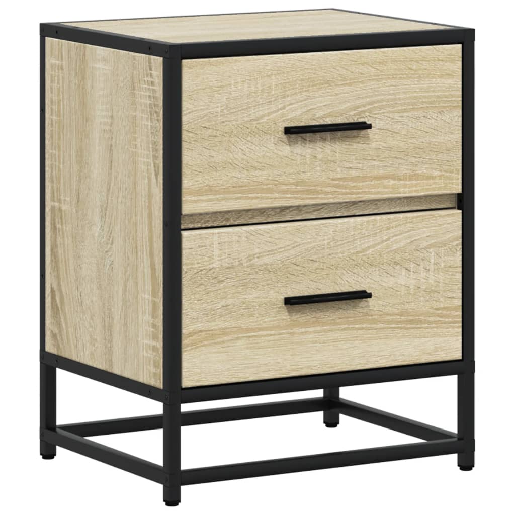 vidaXL Κομοδίνα Sonoma Δρυς 40x31x50 εκ. Επεξεργασμένο Ξύλο