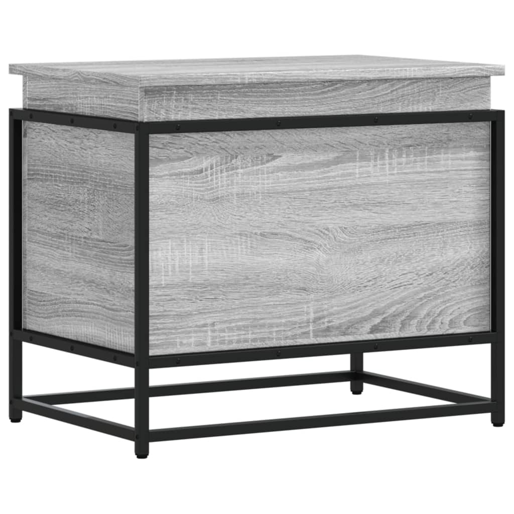 vidaXL Κουτί Αποθήκευσης με Γκρι Sonoma 60x40x51,5 εκ. Επεξ. Ξύλο