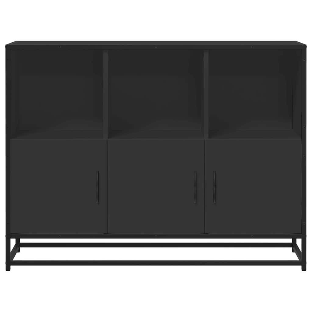 vidaXL Μπουφές Μαύρος 100x35x76 εκ. από Επεξεργασμένο Ξύλο