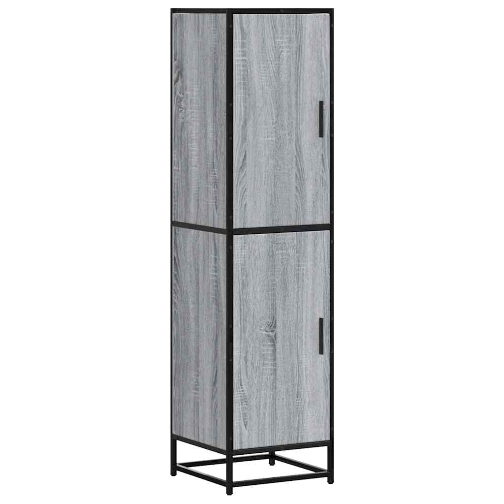 vidaXL Highboard Grey Sonoma Κατασκευασμένο ξύλο και μέταλλο