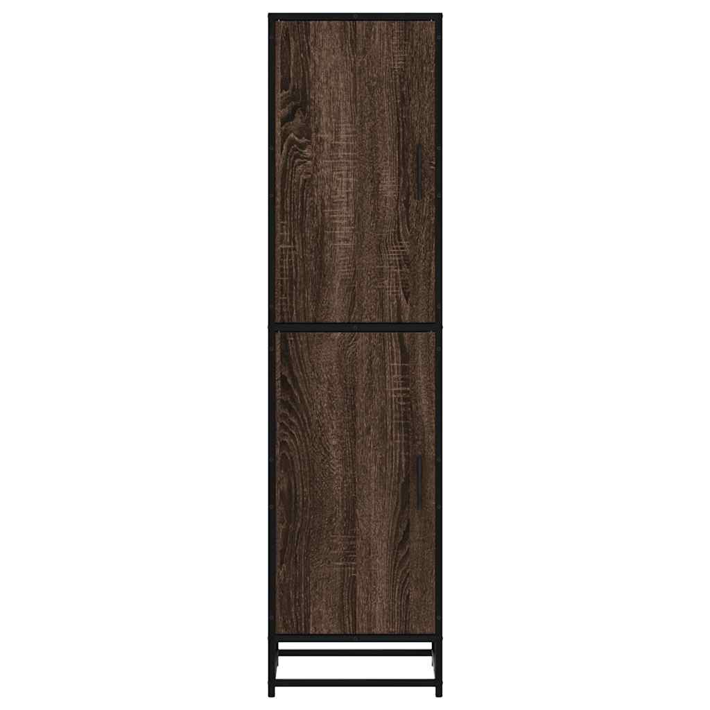 vidaXL Highboard καφέ δρυς Κατασκευασμένο ξύλο και μέταλλο