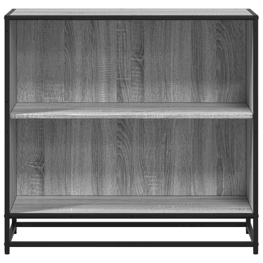 vidaXL Βιβλιοθήκη Γκρι Sonoma 80,5x35x76 εκ. από Επεξεργασμένο Ξύλο