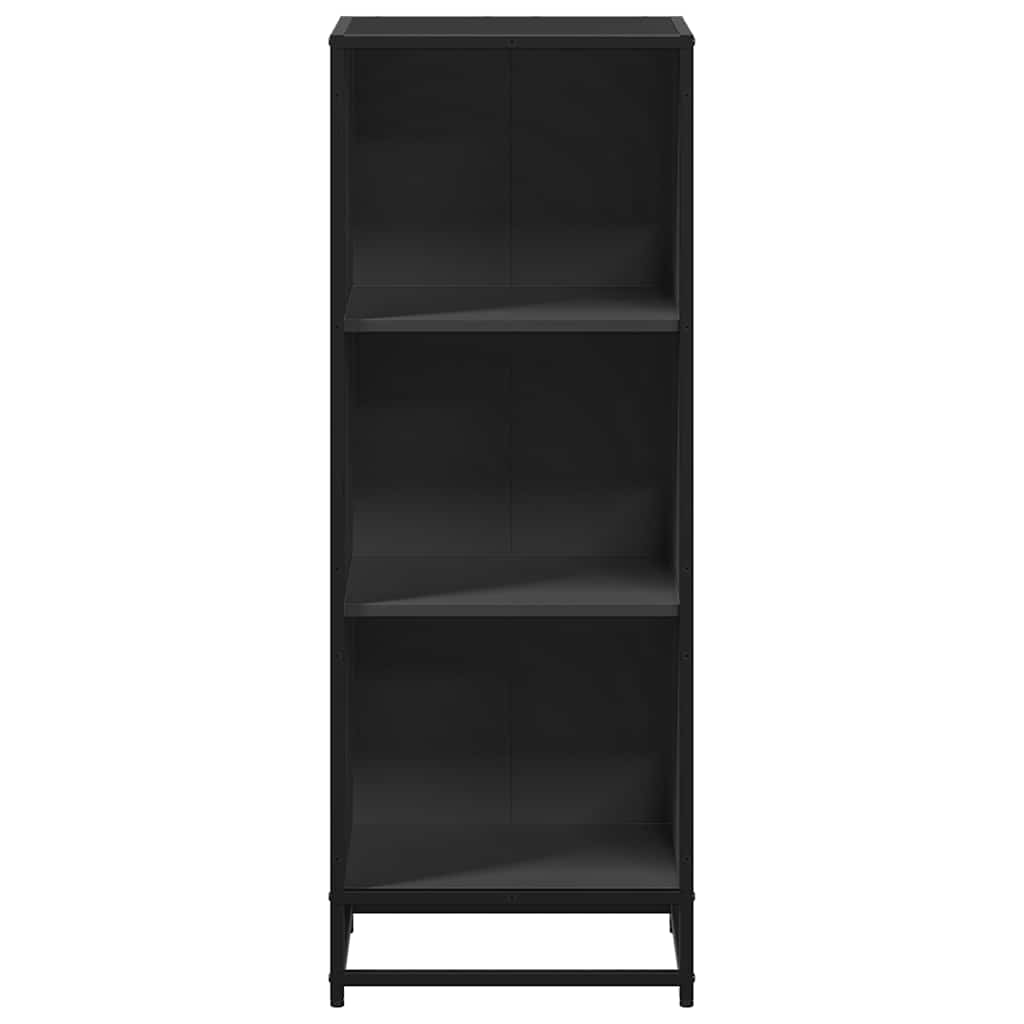 ντουλάπι βιβλίων vidaXL Μαύρο 40x35x107,5 cm Κατασκευασμένο ξύλο