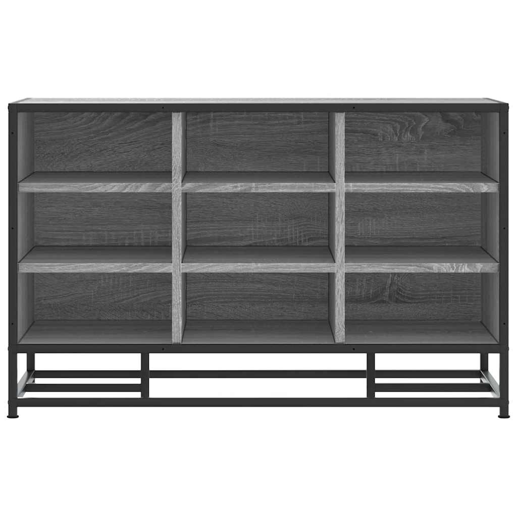 Πάγκος παπουτσιών vidaXL Γκρι Sonoma 84x40x53,5 cm