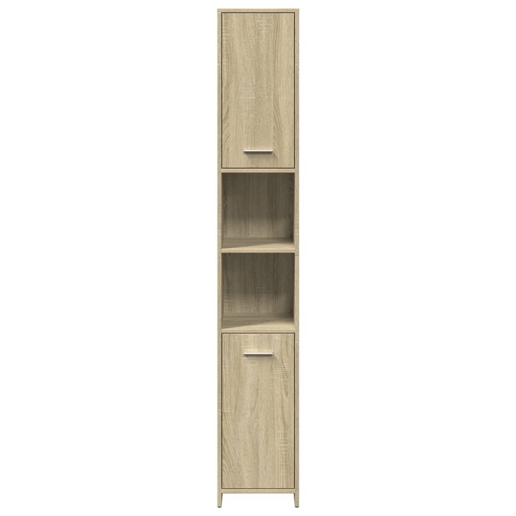 vidaXL Στήλη Μπάνιου Sonoma Δρυς 30x30x183,5 εκ. Επεξεργασμένο Ξύλο
