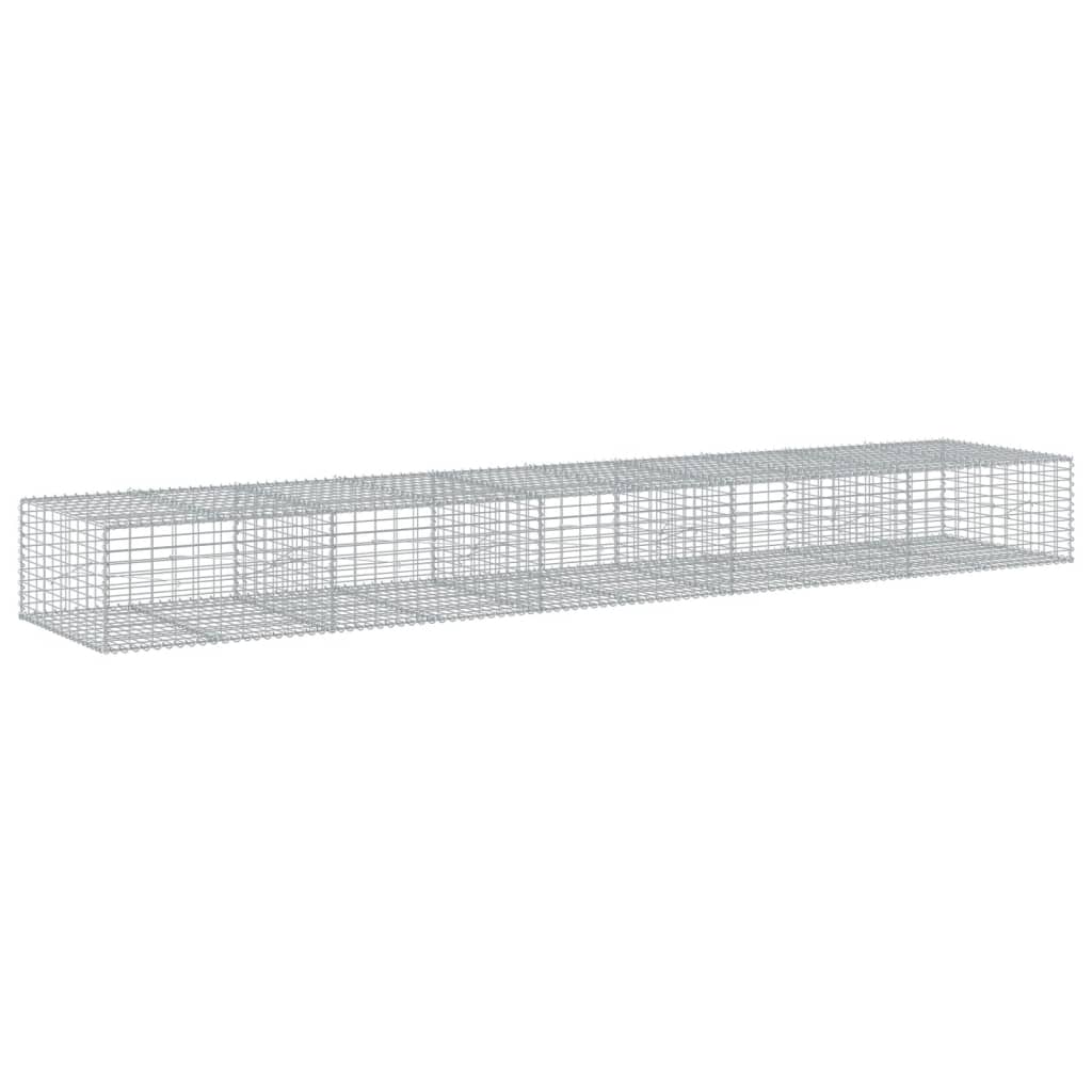 vidaXL Συρματοκιβώτιο με Κάλυμμα 500x100x50εκ. από Γαλβανισμένο Χάλυβα