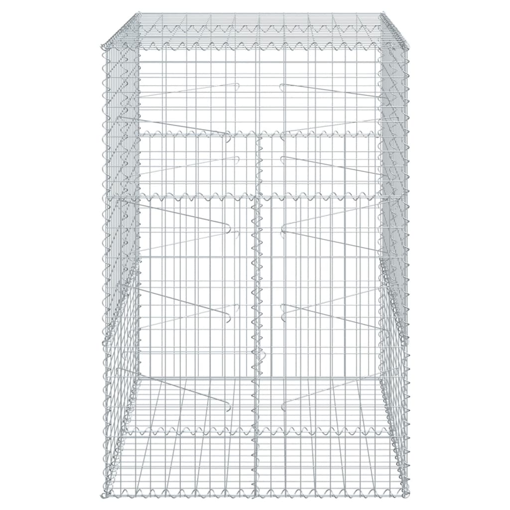 vidaXL Συρματοκιβώτιο με Κάλυμμα 100x100x150εκ από Γαλβανισμένο Χάλυβα