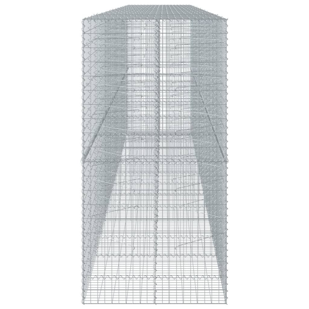 vidaXL Συρματοκιβώτιο με Κάλυμμα 700x100x200εκ από Γαλβανισμένο Χάλυβα