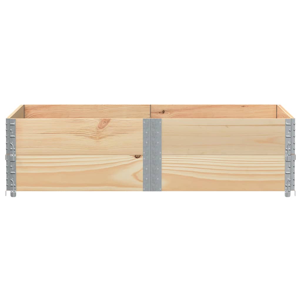 vidaXL Κολάρα Παλέτας 2 τεμ. 150x100 εκ. από Μασίφ Ξύλο Πεύκου