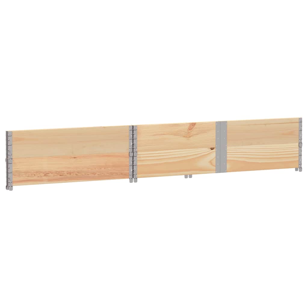 vidaXL Κολάρα Παλέτας 2 τεμ. 150x100 εκ. από Μασίφ Ξύλο Πεύκου