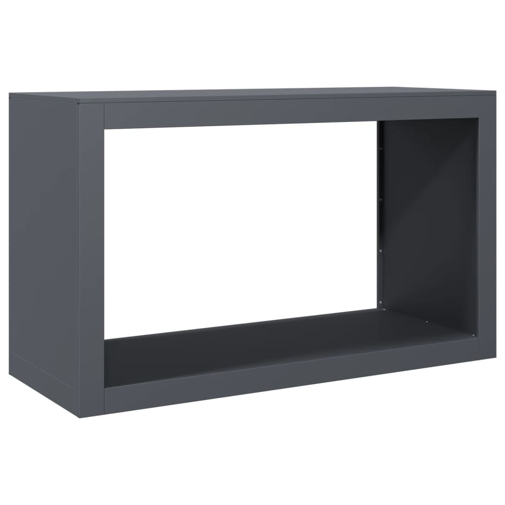 vidaXL Ράφι Καυσόξυλων Ανθρακί 100x40x60 εκ. Ατσάλινο