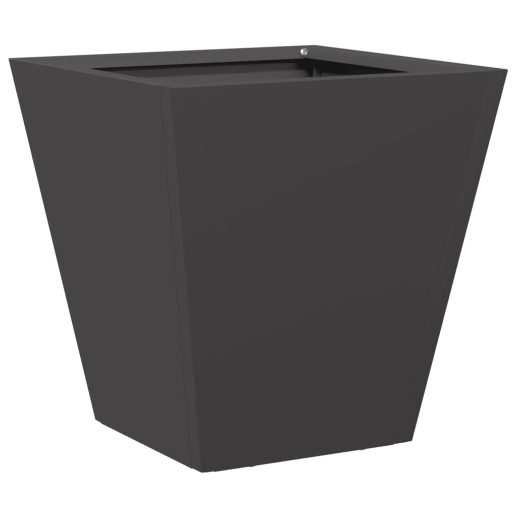 vidaXL Ζαρντινιέρα Μαύρη 30x30x30 εκ. από Ατσάλι