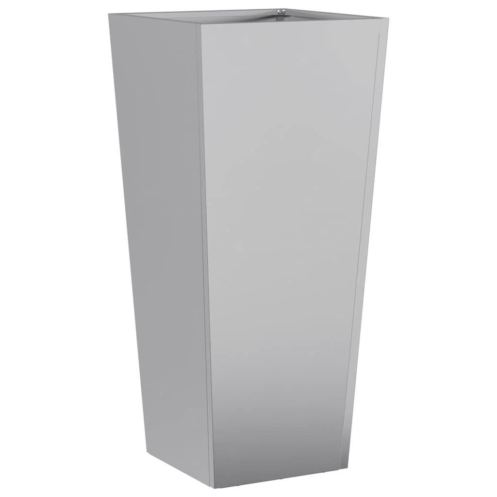 vidaXL Ζαρντινιέρα Κήπου 35x35x75 εκ. από Γαλβανισμένο Χάλυβα