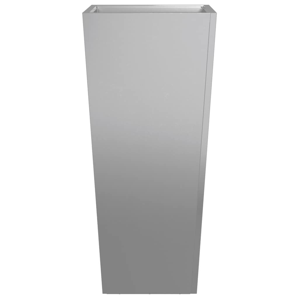 vidaXL Ζαρντινιέρα Κήπου 35x35x75 εκ. από Γαλβανισμένο Χάλυβα