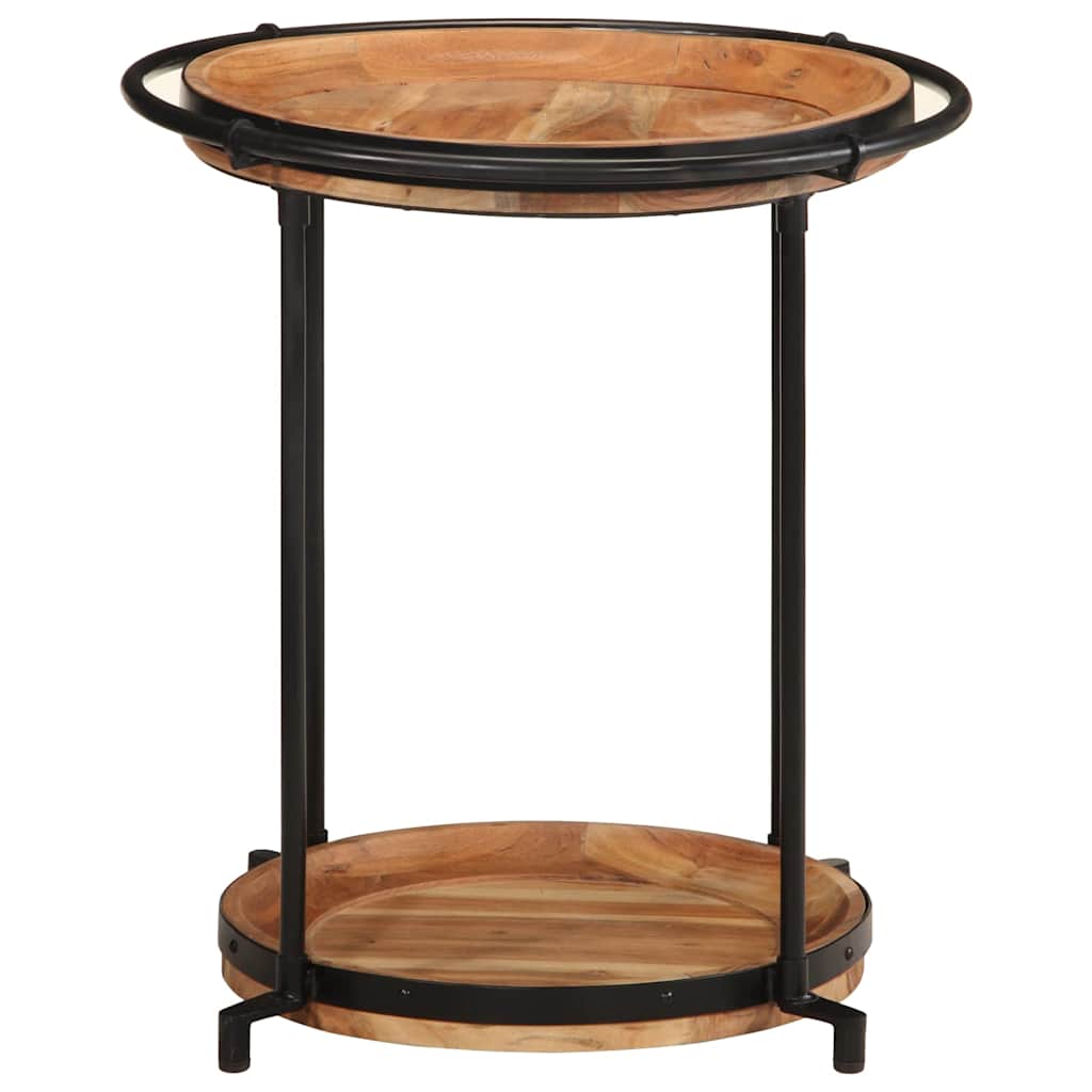 vidaXL Τραπεζάκι Ø55x60 cm μασίφ ξύλο ακακία