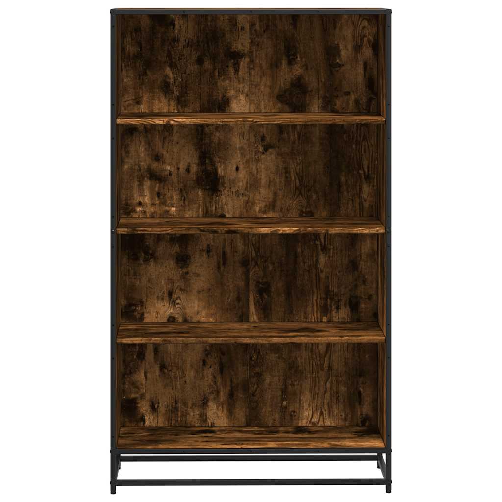 vidaXL Βιβλιοθήκη καπνιστή βελανιδιά 80,5x35x139 cm Ξύλινη κατασκευή