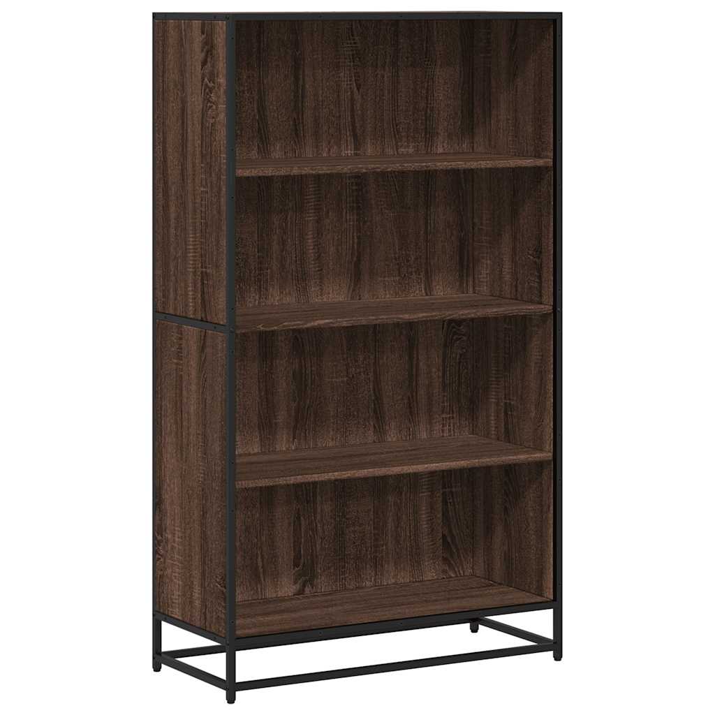 vidaXL Βιβλιοθήκη καφέ δρυς 80,5x35x139 cm Κατασκευασμένο ξύλο