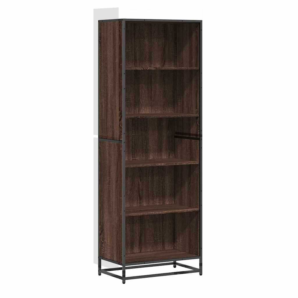 vidaXL Βιβλιοθήκη καφέ δρυς 60x35x170,5 cm Κατασκευασμένο ξύλο