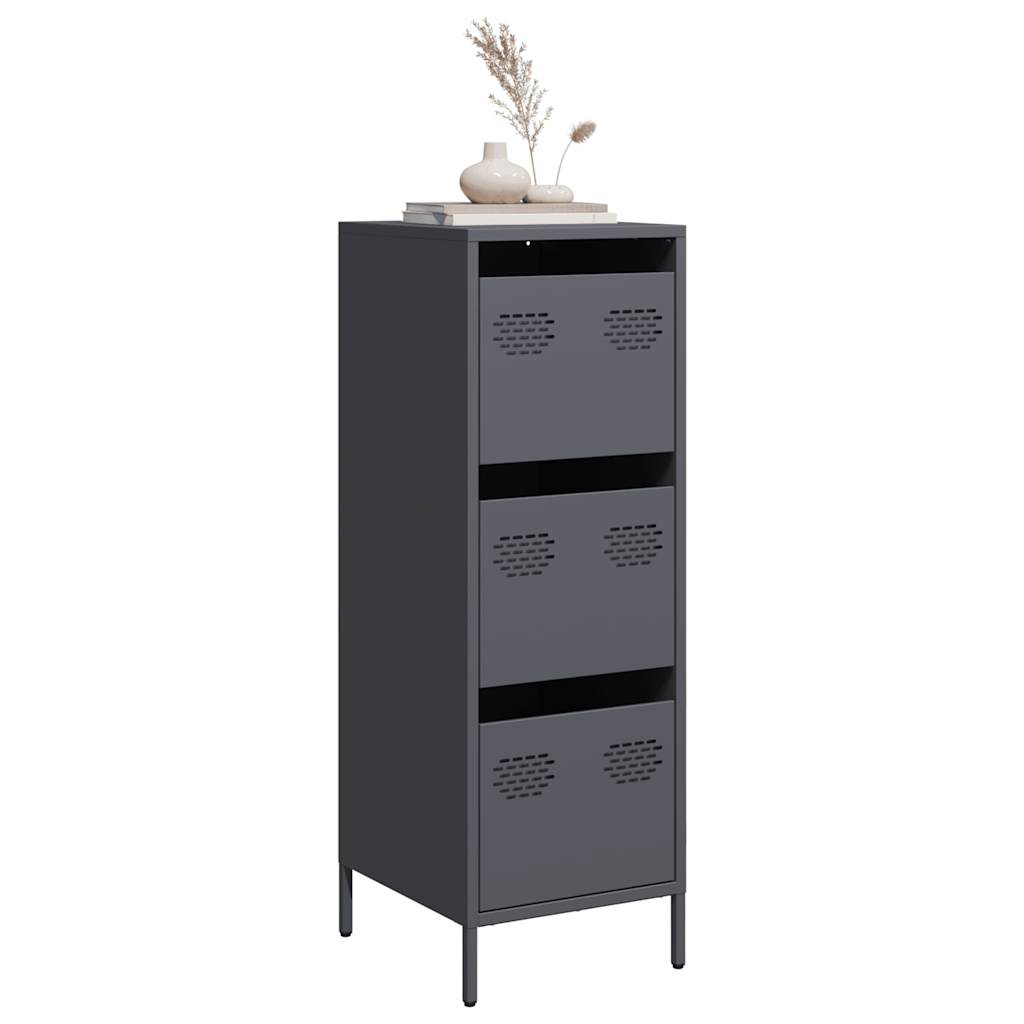 vidaXL Ντουλάπι Ανθρακί 39x35x103,5 εκ. από Ατσάλι