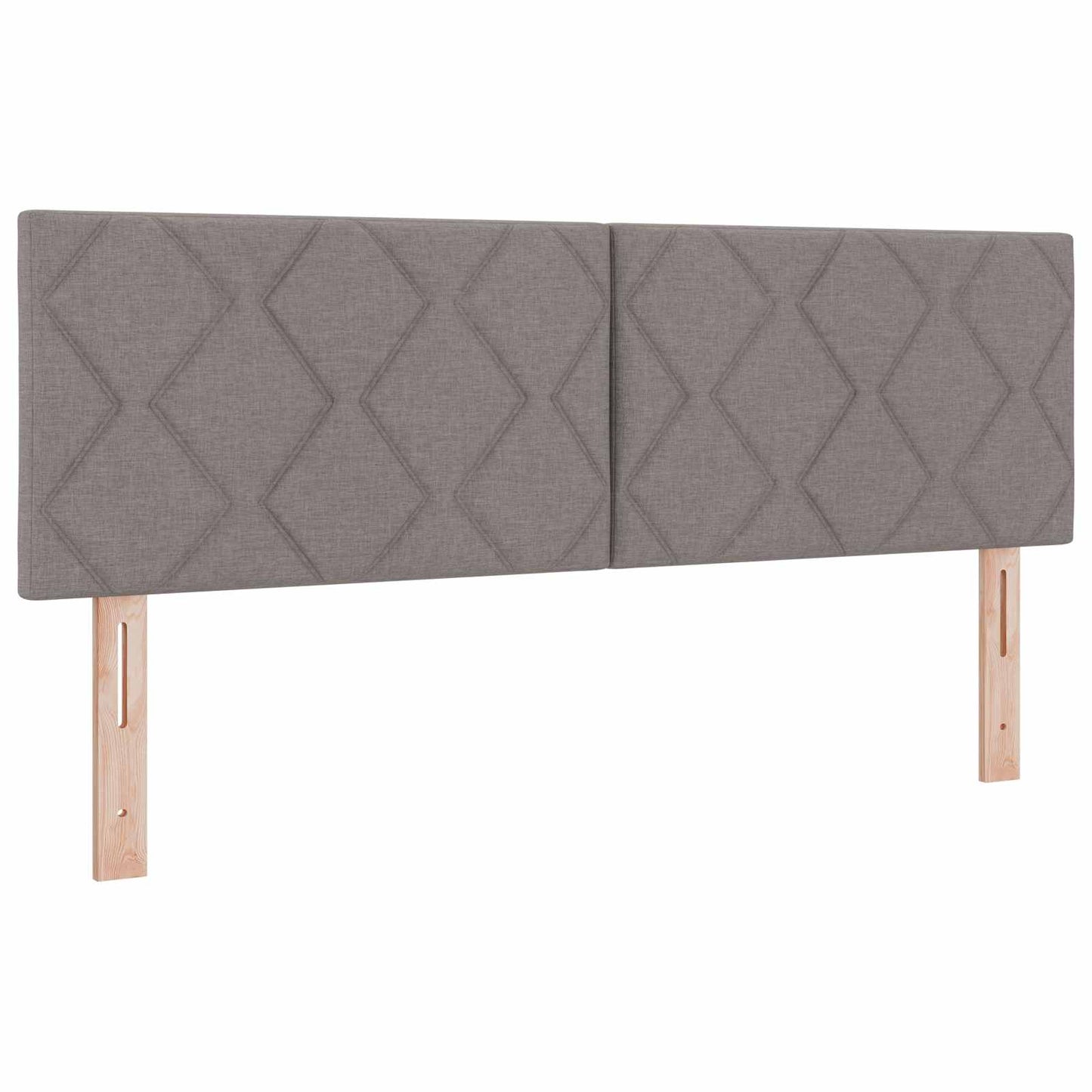 vidaXL LED κεφαλάρι Taupe ύφασμα