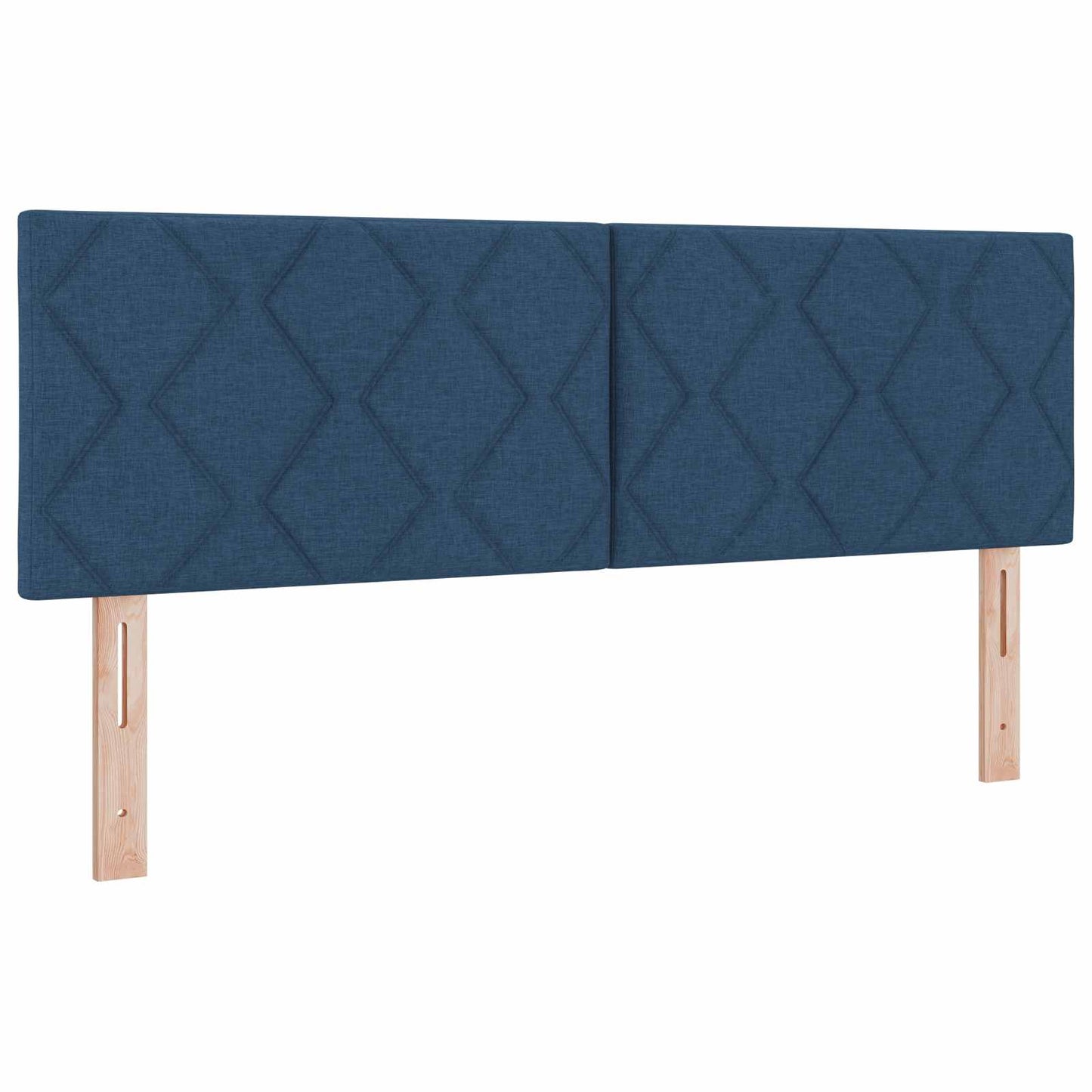 vidaXL LED κεφαλάρι Μπλε 160 cm ύφασμα