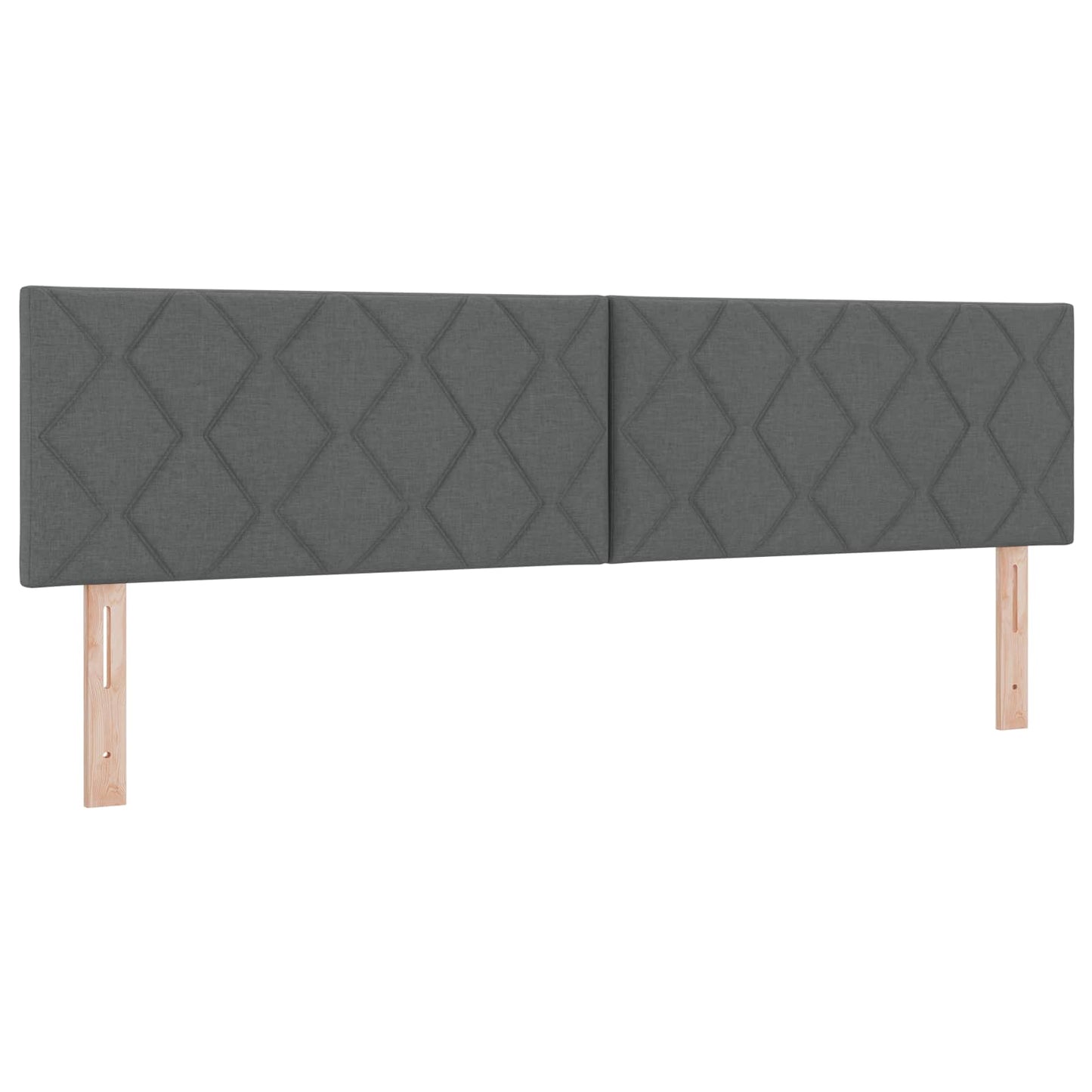 vidaXL LED κεφαλάρι Γκρι 180 cm ύφασμα