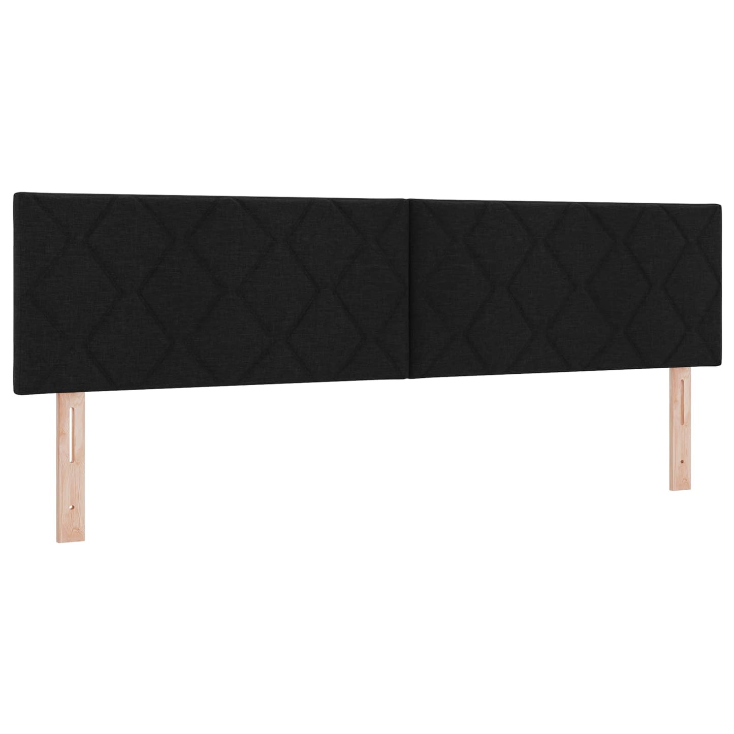 vidaXL LED κεφαλάρι Μαύρο 180 cm ύφασμα