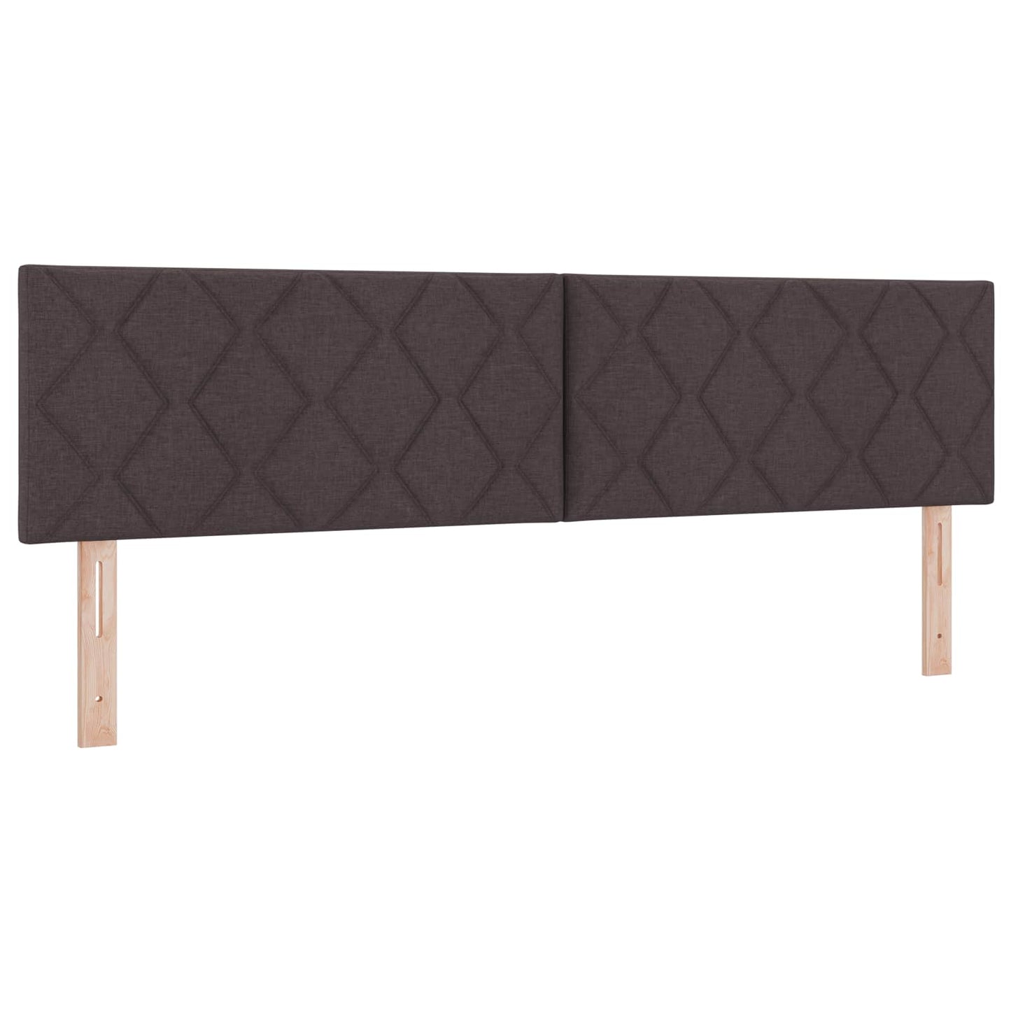 vidaXL LED κεφαλάρι Καφέ 180 cm ύφασμα