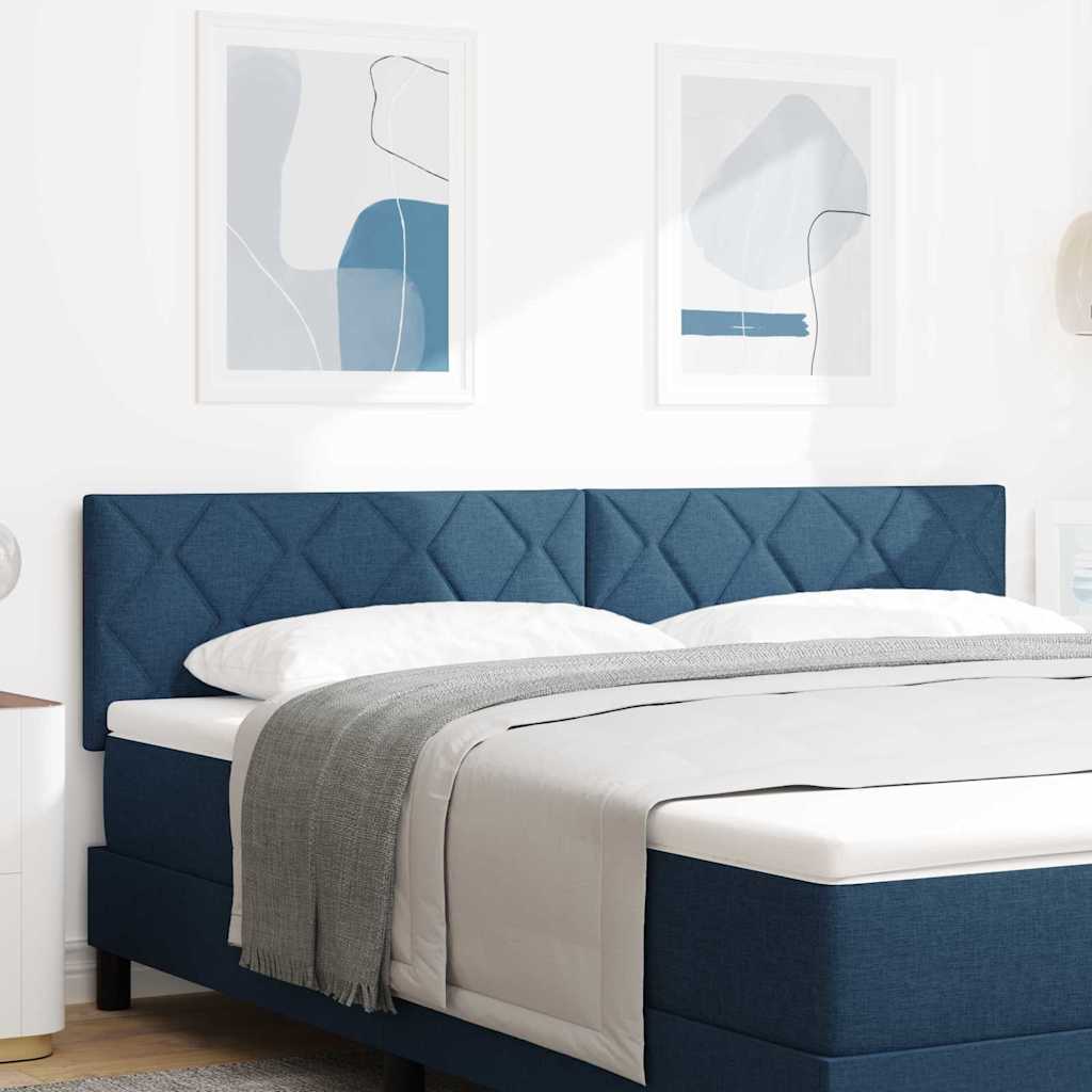vidaXL LED κεφαλάρι Μπλε 180 cm ύφασμα