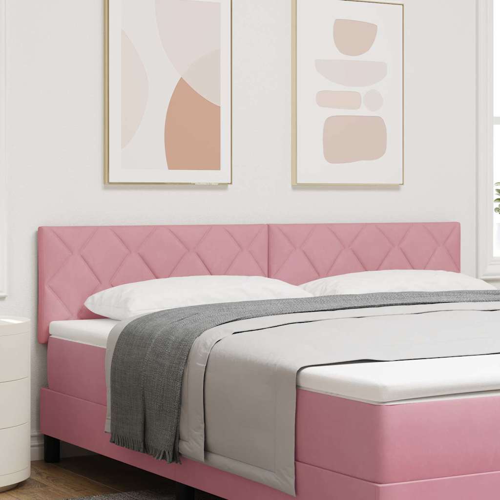 vidaXL LED κεφαλάρι Ροζ 180 cm Βελούδο