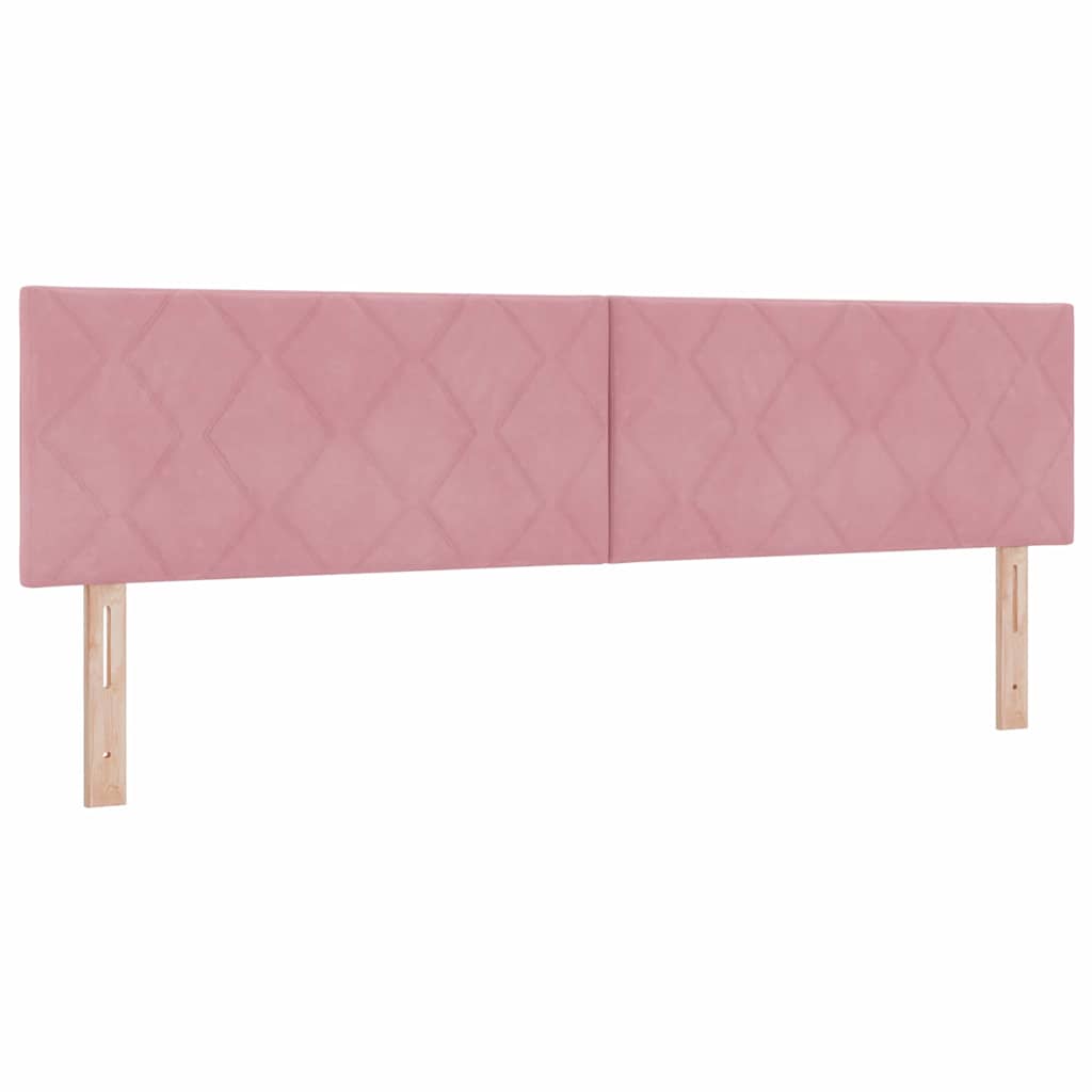 vidaXL LED κεφαλάρι Ροζ 180 cm Βελούδο
