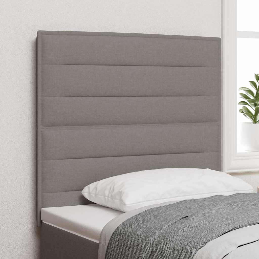 vidaXL LED κεφαλάρι Taupe ύφασμα