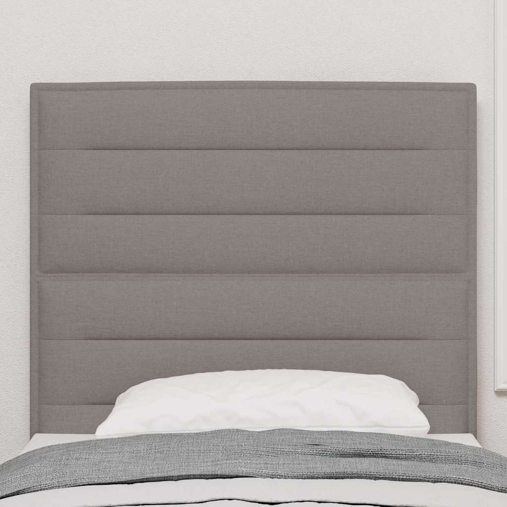 vidaXL LED κεφαλάρι Taupe ύφασμα