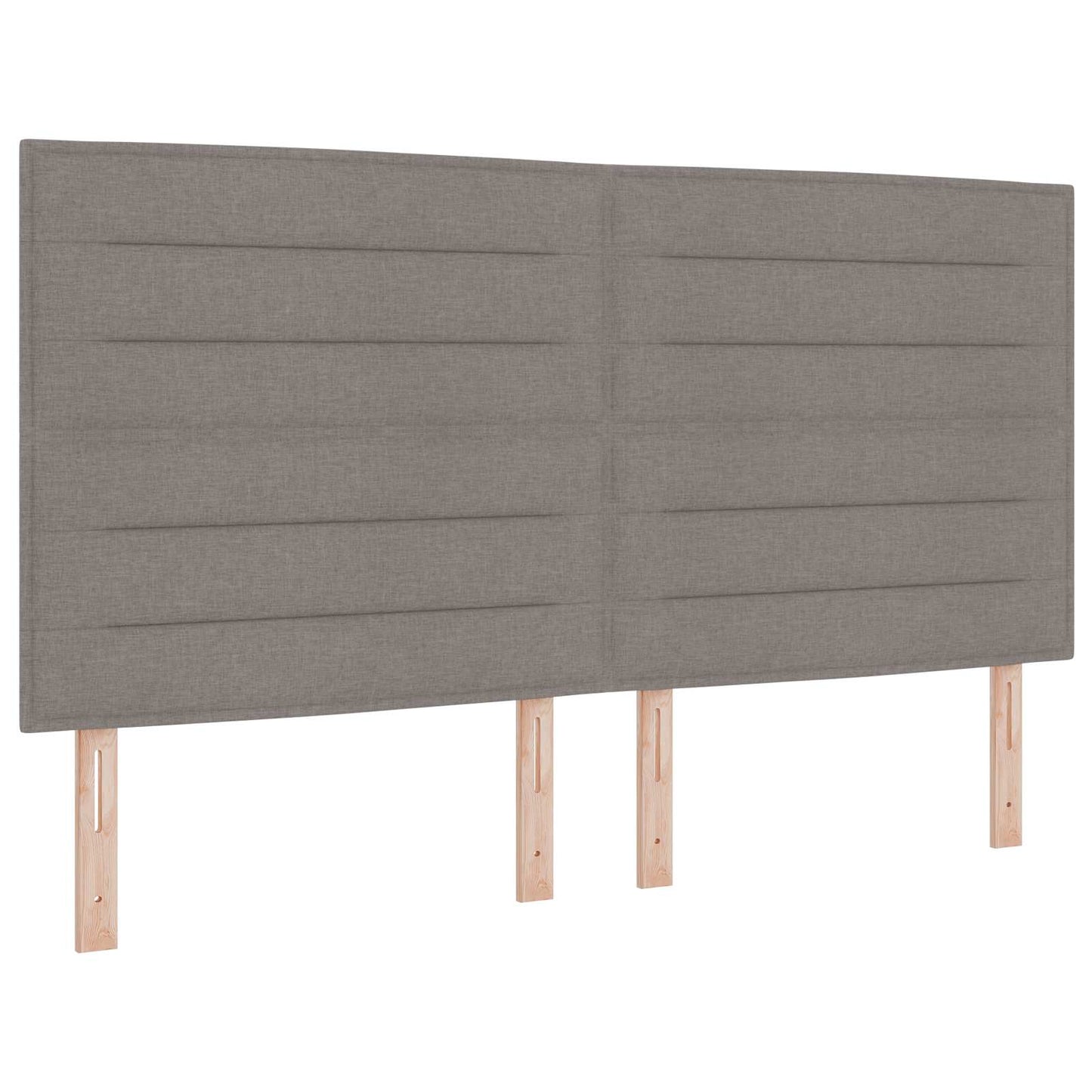 vidaXL LED κεφαλάρι Taupe ύφασμα