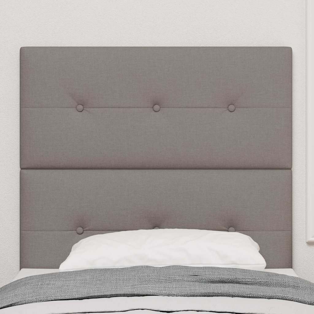 vidaXL LED κεφαλάρι Taupe ύφασμα