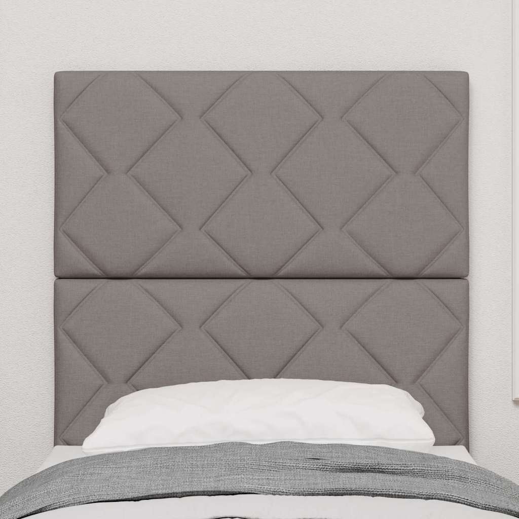 vidaXL LED κεφαλάρι Taupe ύφασμα