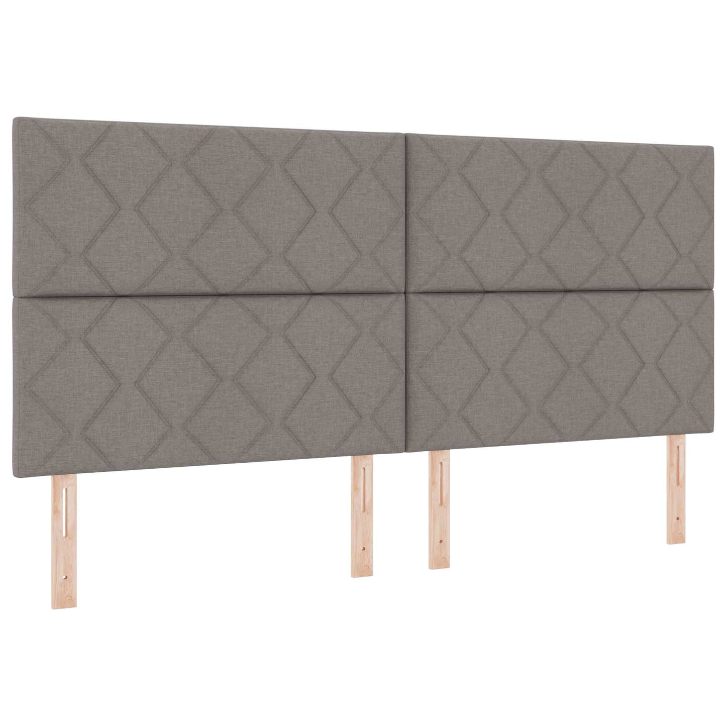 vidaXL LED κεφαλάρι Taupe ύφασμα